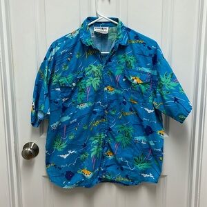 ViNTAGE‎ Hawaiian 100% Cotton Casual Button-down